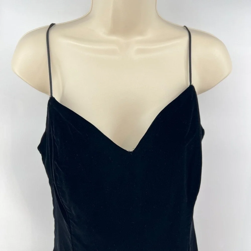 Vintage Cachet Velvet Dress Black Sweetheart Goth Whimsigoth Prom Party S/M?